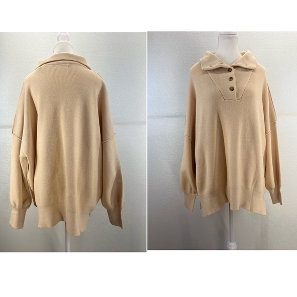 NWT Womens Long Sleeve Button Up Drop Shoulder Sweaters Fall Oversized - Picture 14 of 17